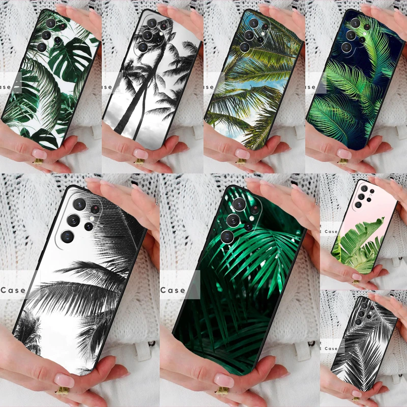 Tropical Palm Trees Leaf Plant Phone Cover Case for Samsung Galaxy S26 Ultra S20 FE Note 10 S24 S23 S21 S25 Plus S22