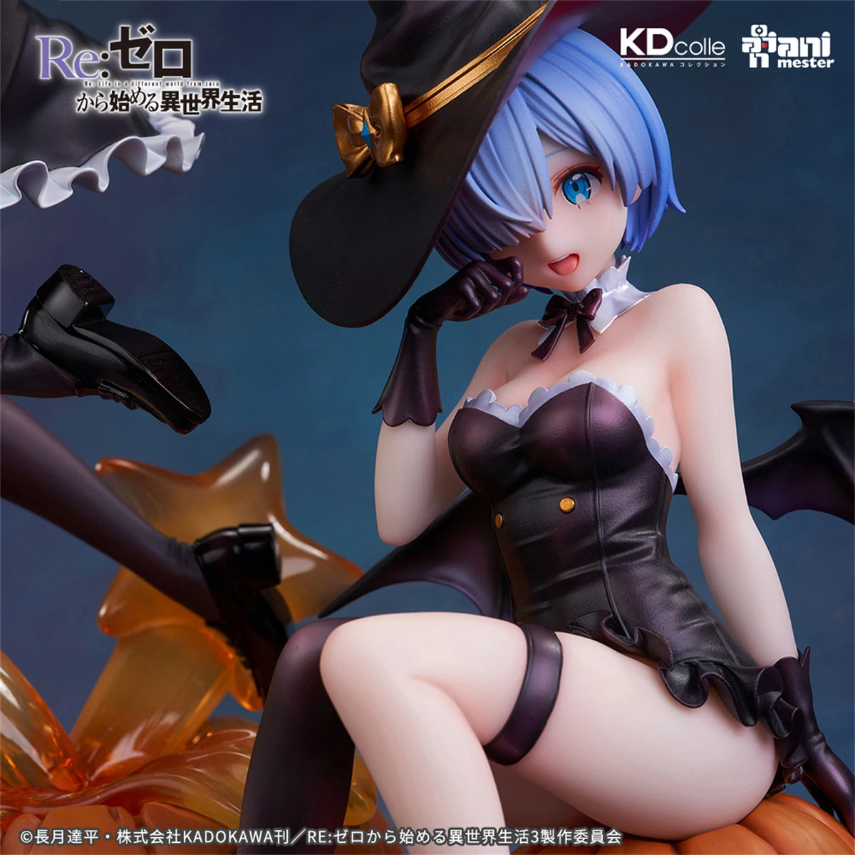 Originele AniMester Re: 0 Rem & Ram Phantom Night Enchantress ver Anime Figuur PVC Collectible Model Satuette Speelgoed Ornament Gift