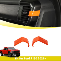 Front Center Console Side AC Vent Outlet Decoration Cover Trim for Ford F150 2021-2023 Car Interior Accessories ABS Sticker Kits