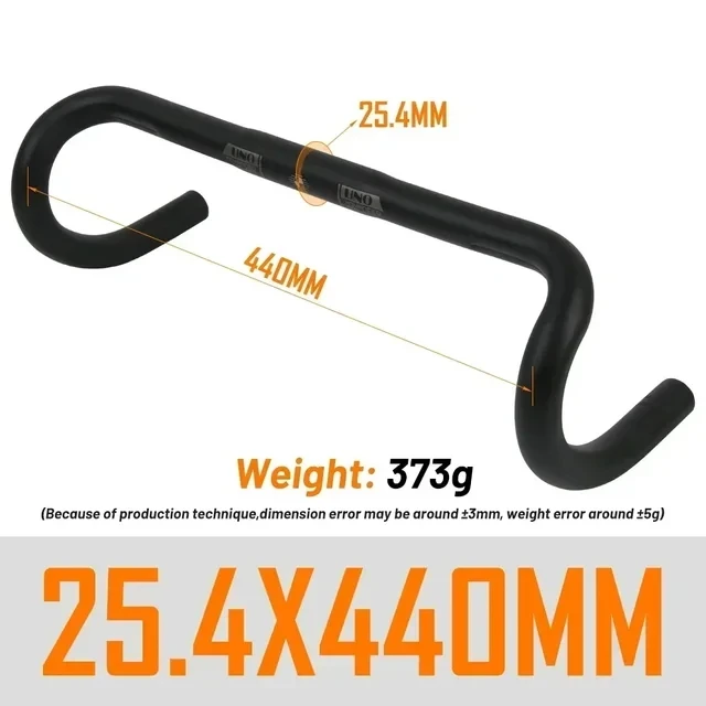 UNO UltraLight Racing Rennrad Lenker Bent Bar 25,4/31,8 MM 360/380/400/420/440/460 MM 6061 Aluminium Legierung Vorbau Lenker