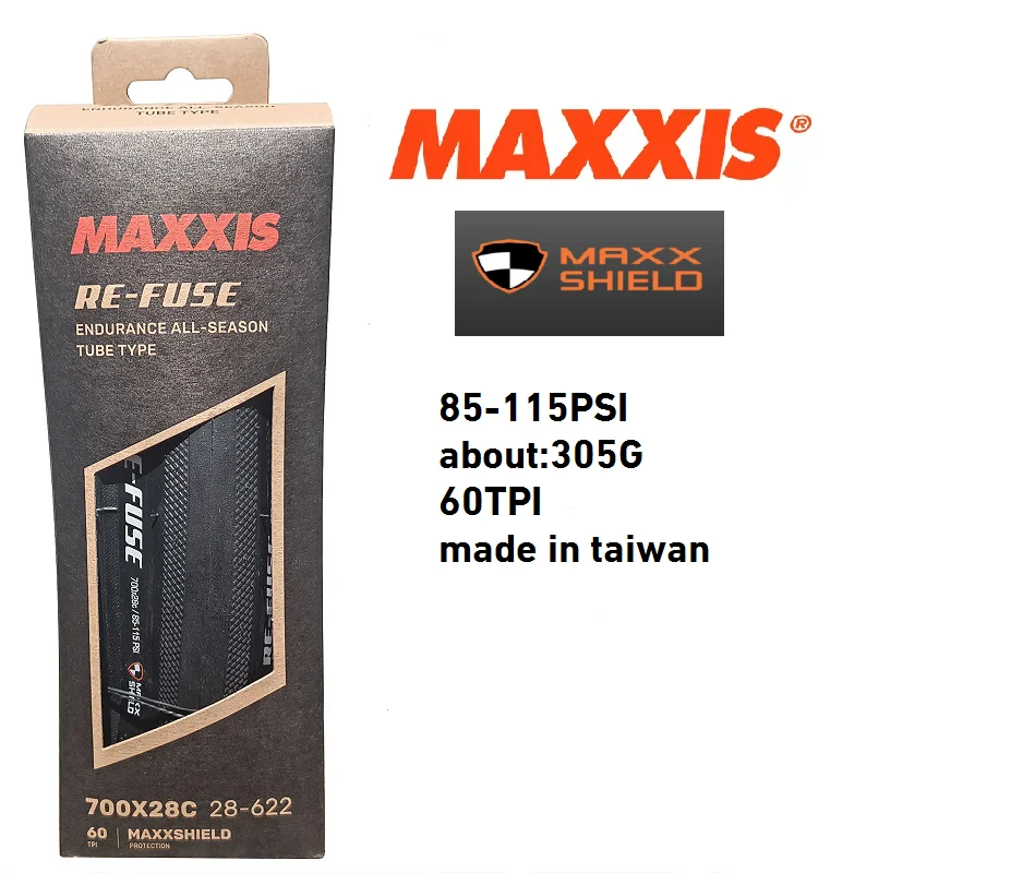 MAXXIS RE-FUSE NEW Model Bicycle Tire Travel Tire High Wear-Resistant And Puncture Resistant For Road Bike E-ROAD Bicycle Tire