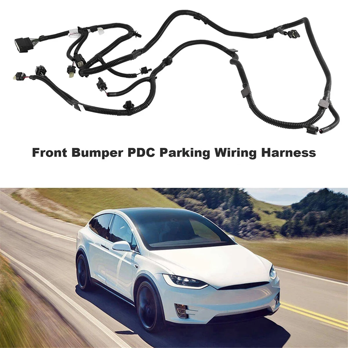 Car Front Bumper PDC Cable Parking Sensor Wiring Harness for Tesla Model X 2016-2019 1032433-00-G