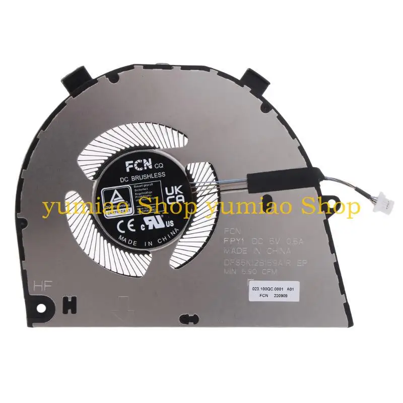 

587B Laptops Cooling Fan 4-wire for Vostro 16 5620 5625 0T8R2T Heatsink Quiet Cooler