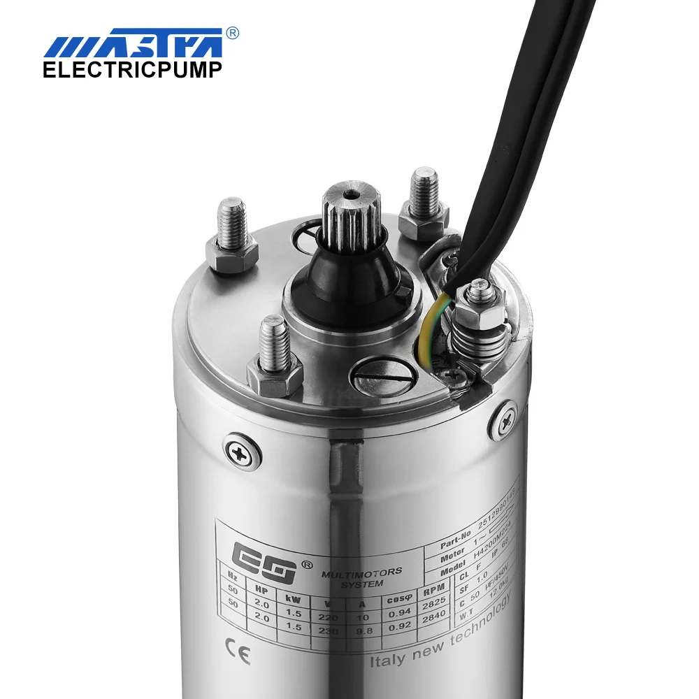 MASTRA EG 6inch stainless steel brushless oil cooling motors deep well submersible water pump motor