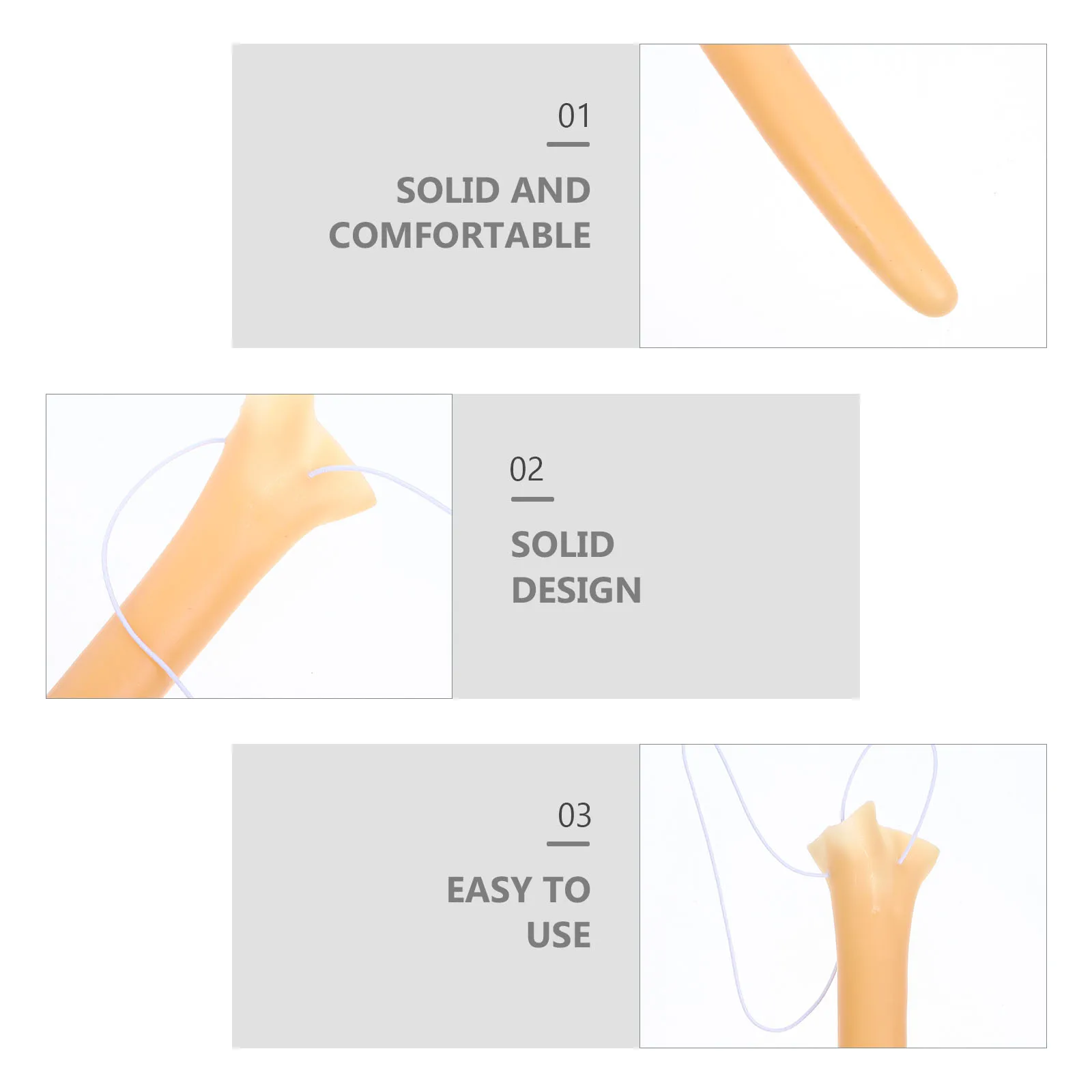 

2pcs Long Nose Prop For Party Halloween Cosplay Lightweight Fake Nose Reusable Performance Decorative Accessories Small Vinyl