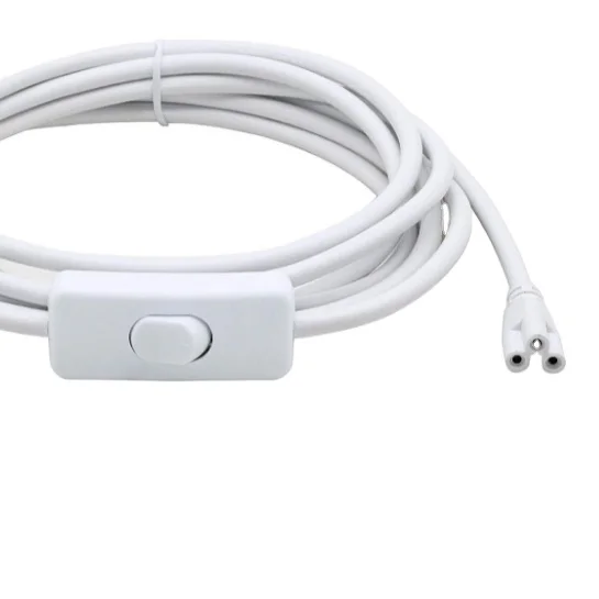 

2pcs US Plug Power Cords with On/Off Switch 3-Core Power Cable for LED T5 T8 Light Tube Integrated LED Light Fixture Extension