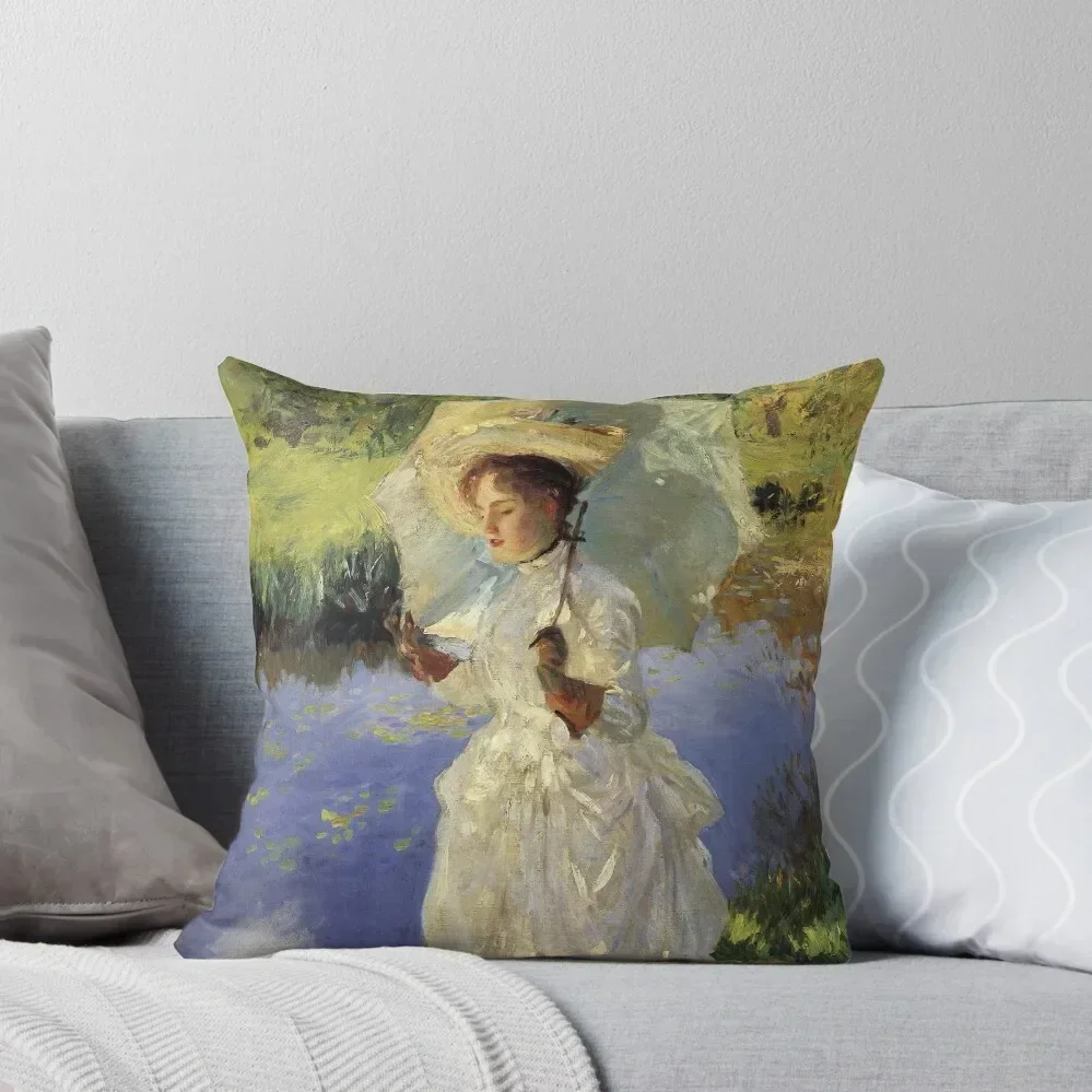 

John Singer Sargent Morning Walk Throw Pillow christmas ornaments 2025 Luxury Pillow Case luxury covers pillow