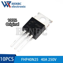 10PCS FHP40N25 40N25 FHP40N25W TO-220 40A 250V N-channel Power MOSFET Transistor 100% New Original