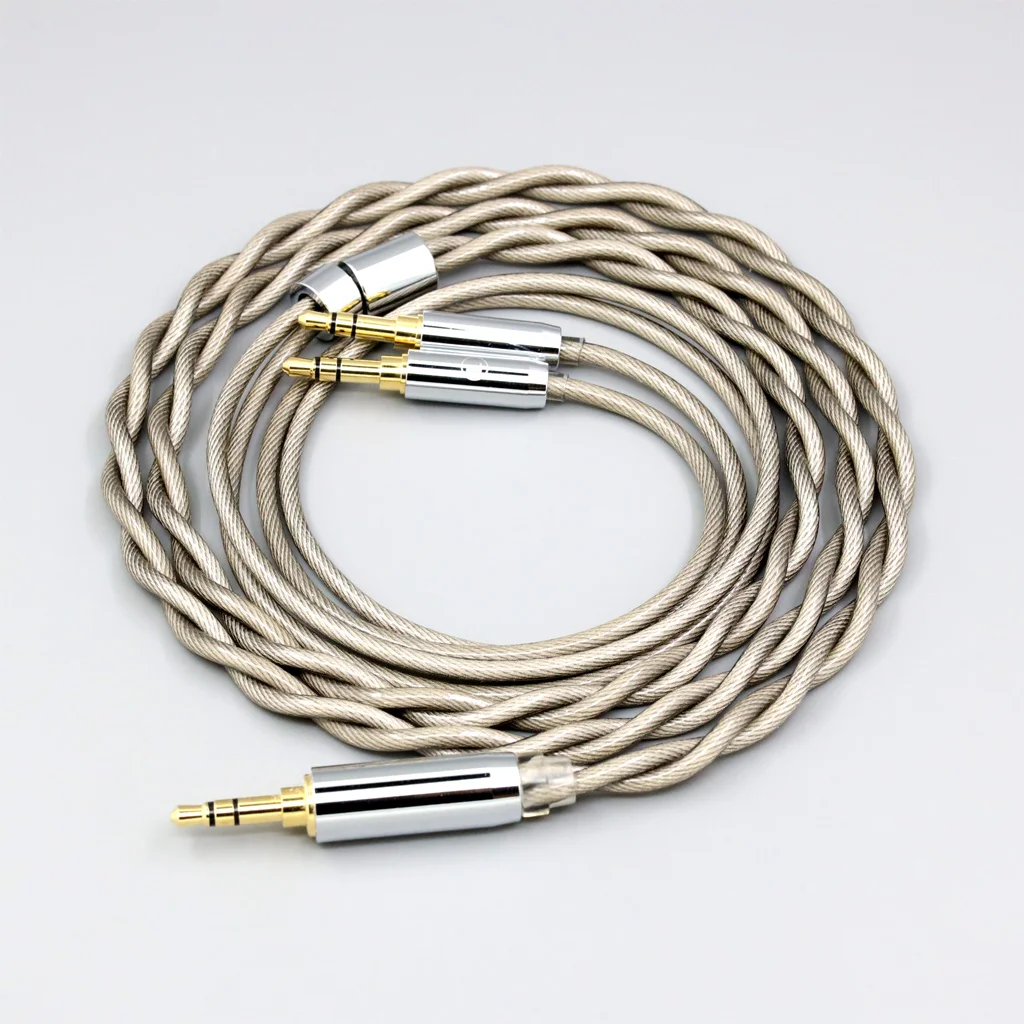 Кабель для наушников типа 6 756 core 7n Litz OCC посеребренный для Onkyo A800 Philips Fidelio X3 Kennerton Jord 3,5 мм pin LN007842