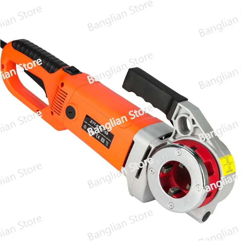 2300W Portable Hand-Held Electric Pipe Threading Machine  Household Hinged Plate Galvanized Pipe Threading Tool