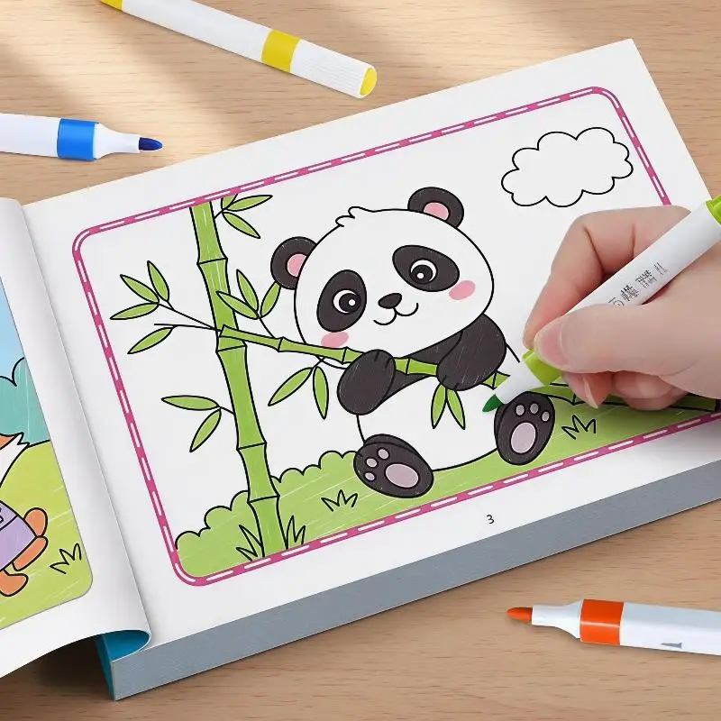 Boys Girls Children's Coloring Books Animals Baby School Early Education Toys Drawing Toy Notebook Notebooks Pads