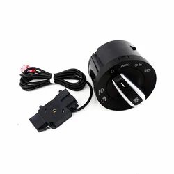 1Set Euro Chrome Switch AUTO Headlight Switch Modules Kit for Jetta Passat B6 Golf MK5 MK6 5ND 941 431 B 3C8 941 431A