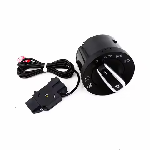 1Set Euro Chrome Switch AUTO Headlight Switch Modules Kit for VW Jetta Passat B6 Golf GTI MK5 MK6 5ND 941 431 B 3C8 941 431A