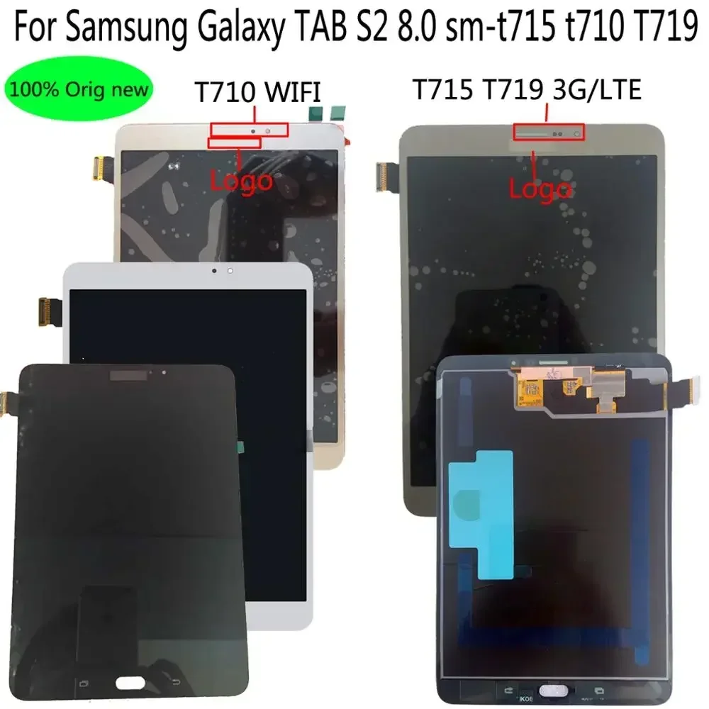 

Shyueda for Samsung Galaxy TAB S2 8.0 sm-t715 t710 T713 T719 Super AMOLED 1536x2048 LCD Display Touch Screen Digitizer