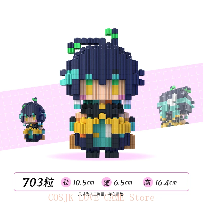 Anime Genshin Impact Kachina Mualani Kinich Mavuika Iansan Cosplay Garage Kits Figurka Model Złożony Ręcznie Robiony Model Prezent