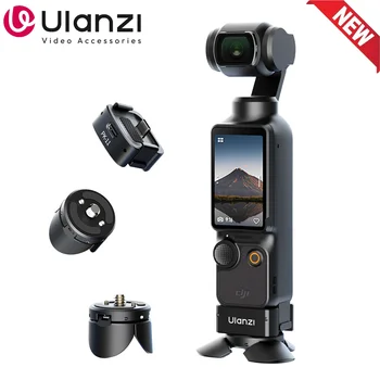 Ulanzi PK-08 PK-11 휴대용 포켓 3 퀵릴리즈 베이스 미니 삼각대 키트, DJI Osmo 포켓 3 용, 1/4 인치 나사 Arri 로케이팅 홀