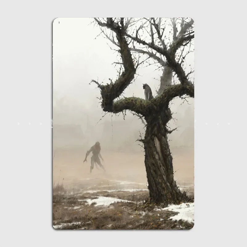 Old Apple Tree Create A Cozy Room With Knight Artistic Panel Featuring Characters And Scenery