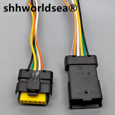 Shhworldsea 6 핀 남성 여성 배선 하네스 센서 커넥터 211PL069S0049 211PC069S0049 Renault Peugeot Citroen 용
