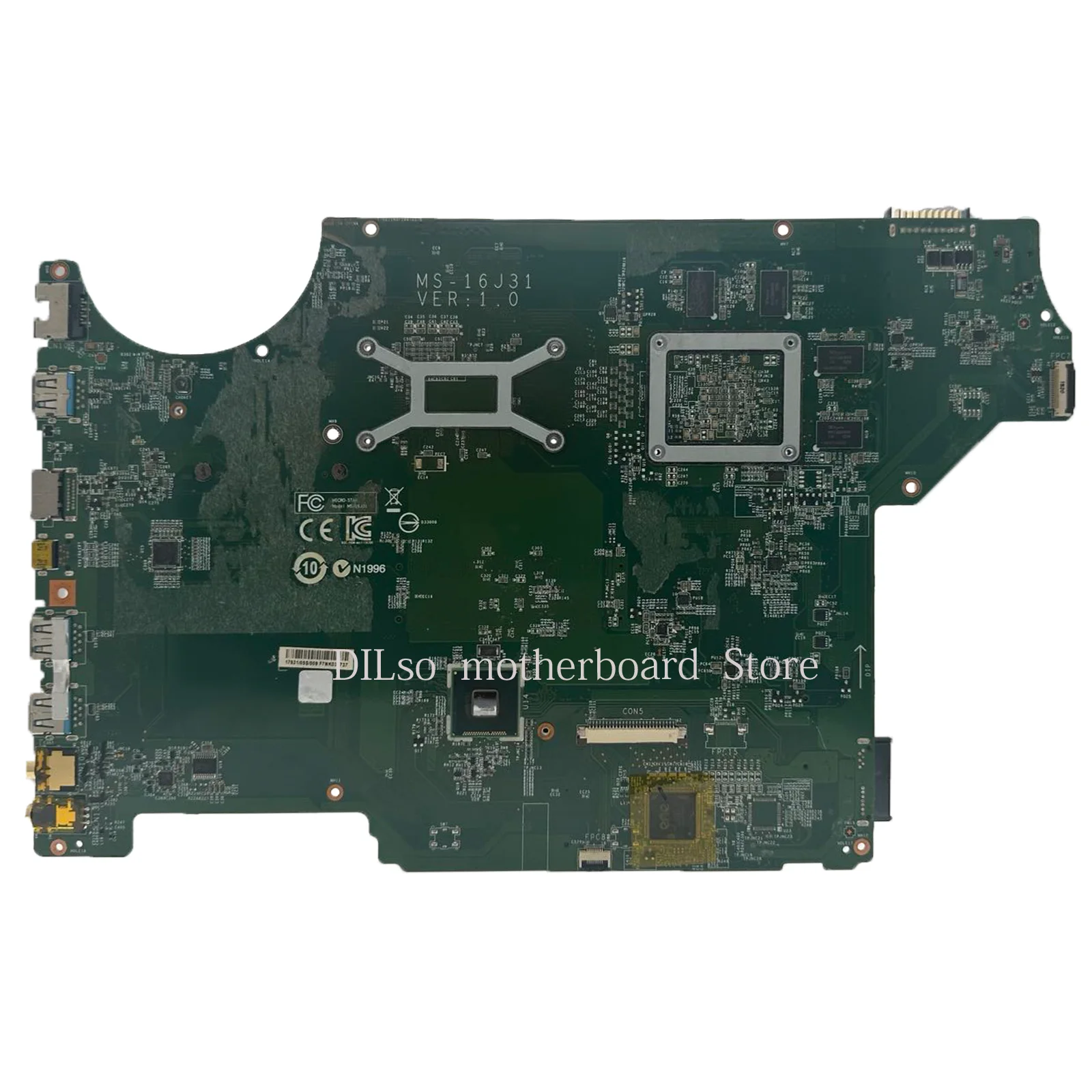 Kefu MS-16J31 laptop motherboard MSI GP72 GP62 2QE-064XPL I7-570HQ GTX950M motherboard 100% tested