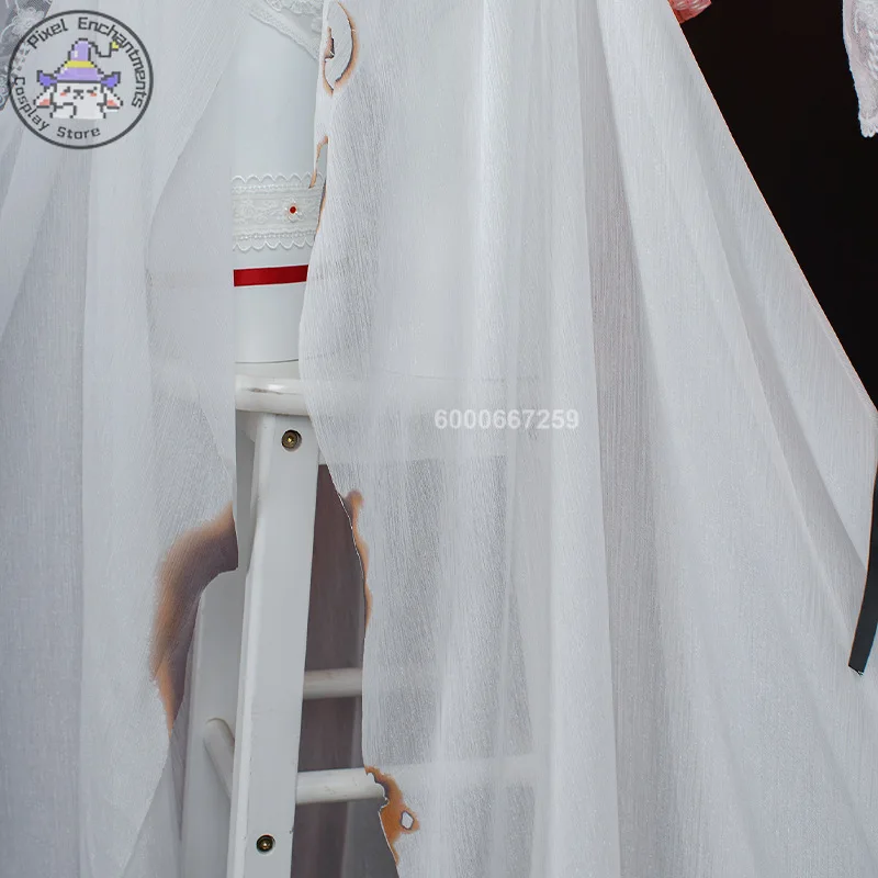 Path To Nowhere Cocoric Professional Master Corn Poppy Gioco femminile Costume cosplay Abiti sexy Abito bianco floreale e fluido