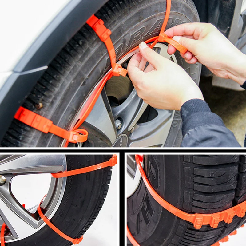 Anti Skid Snow Chains Car Winter Tire Wheels Chains Bad Terrain Wheels Anti-slip Tie Emergency Universal Lockout Artifact