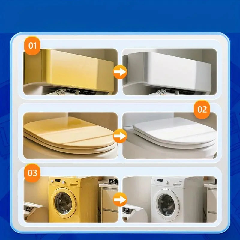 مزيل اصفرار بلاستيكي متعدد الوظائف وكيل إصلاح مكيف الهواء - مناسب لوحدات التيار المتردد والأثاث والسيارة #6