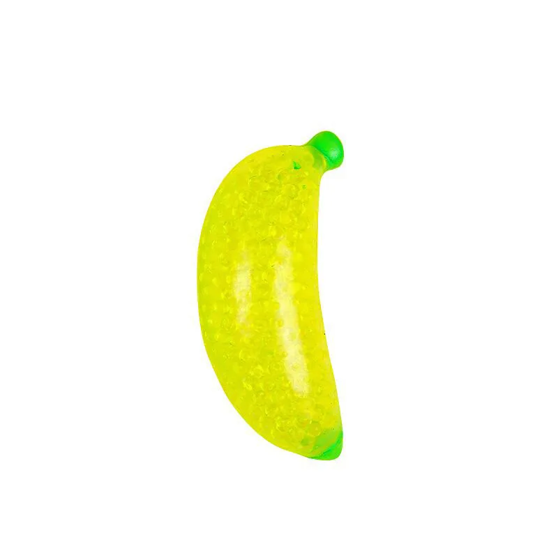 Kreative Farbe Perlen Banane Wasser Ball Squeeze Spielzeug Weiche TPR Banane Stress Relief Sensorischen Spielzeug für Kinder Erwachsene Dekompression Spielzeug