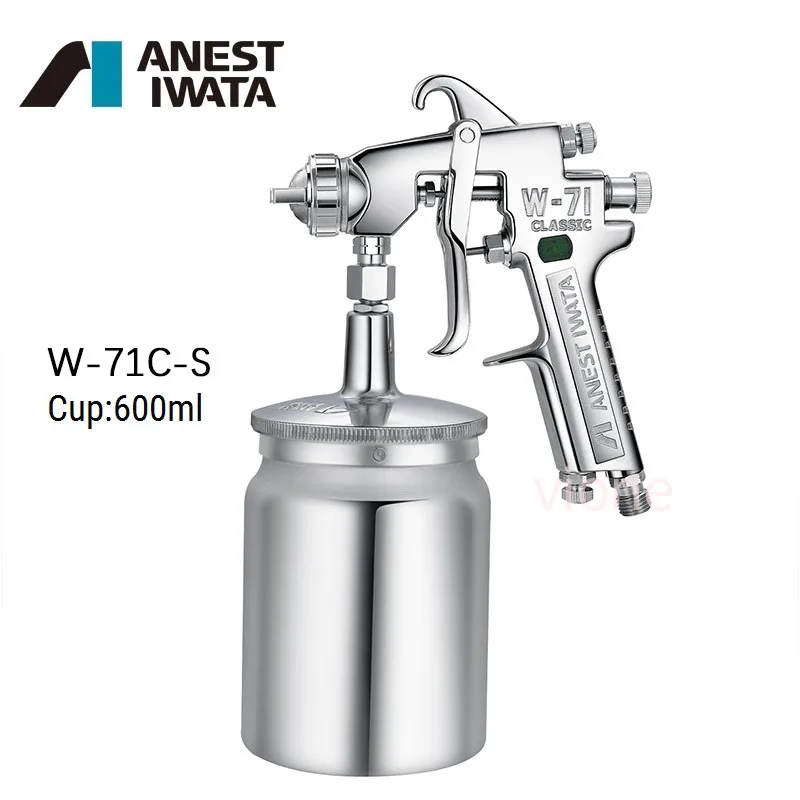 Professional Original Japan Anest Iwata W-71C Spray Gun with Cup Power Tools Spray Guns W77C for Painting Cars Pneumatic Parts