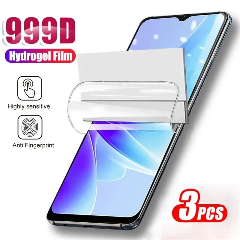 Гидрогелевая пленка с полным покрытием для OPPO R11S Plus R9S R17 Pro A15X, 3 шт., защитная пленка для OPPO F21 F19 Pro, зеркальная защита экрана