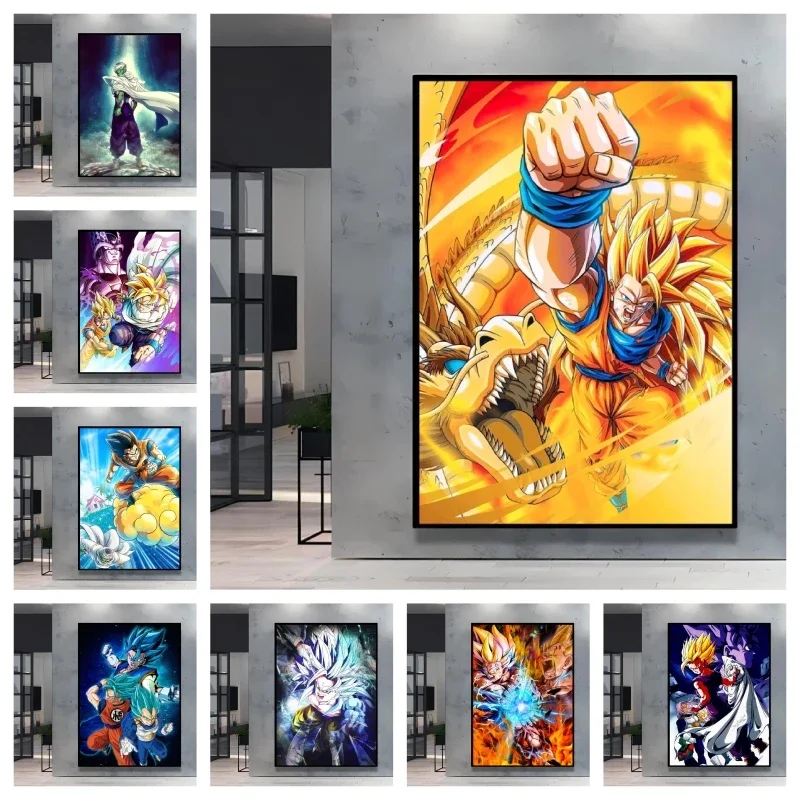 Dragon Ball Goku Anime 5D Full Round Drill Diamond Painting Fist Mosaic Embroidery Art Home Wall Decor DIY Craft