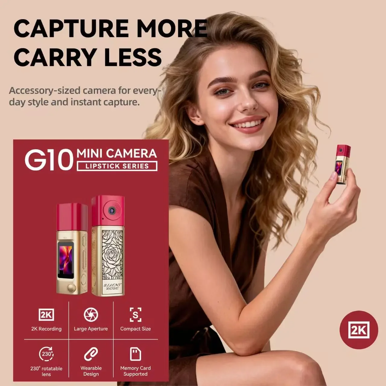 

HD Mini Lipstick Camera