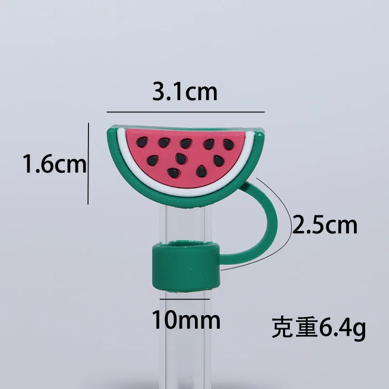 Silicone Fruit Straw Topper for Stanley 30&40 Oz Tumbler Cute Straw Caps Covers Cup Mug Accessories Reusable Spill-Proof Plug
