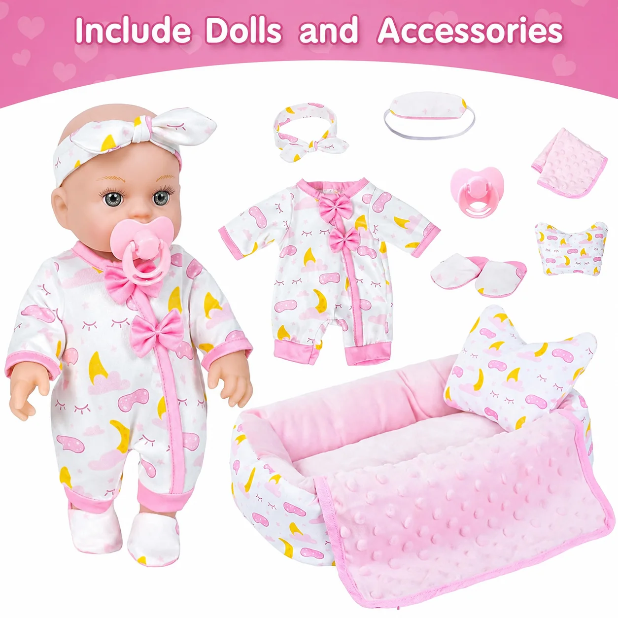 12inch 30cm Reborn Baby Doll w - Convertible Crib Set recension och pris
