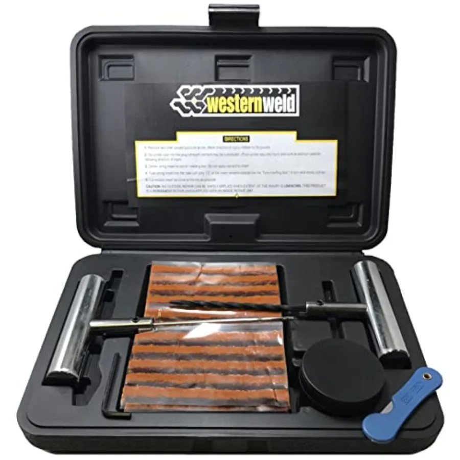 

Tire Plug Kit 65 Piece - Flat Tire Repair Kit - Heavy Duty Plug Probe and Needle Tool- Fix for Car Truck Motorcycle ATV RV Jeep