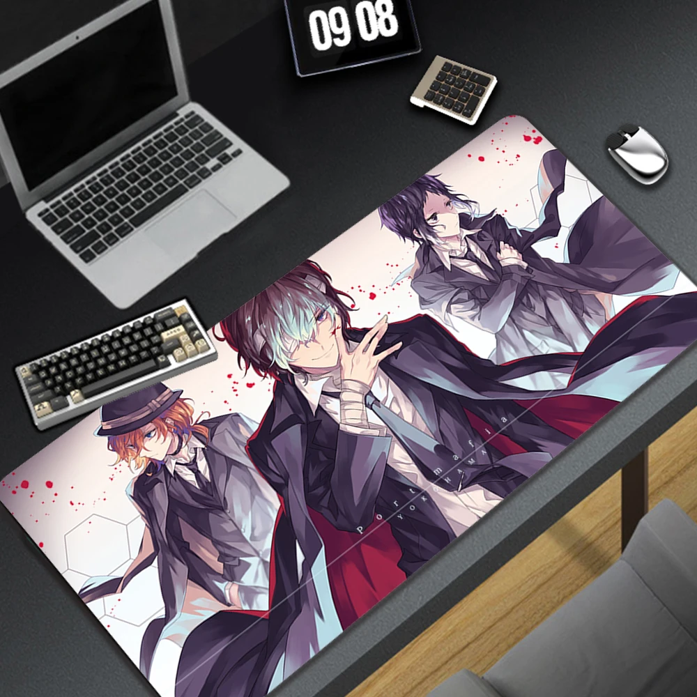 

Pc Gaming Mouse Pad Gamer Bungo Stray Dogs Computer Accessories Mausepad Rubber Mat Mousepad Mats Keyboard Cabinet Mause Laptops