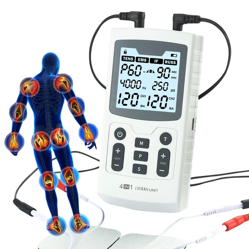 

4 in 1 Combo Health Digital Tens Unit for Back Pain Relief muscle soreness