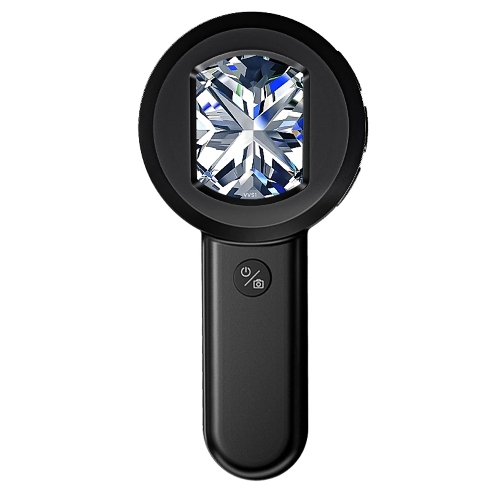 Wiederaufladbares Mikroskop mit 2-Farben-Lichtmodus, tragbare digitale Lupe mit IPS-Farbbildschirm, 100-facher Zoom, Lupe, Spielzeug