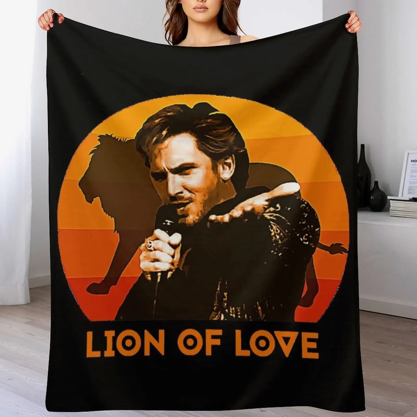 

EuroVison Song Contest Fire Saga Lion Of Love T-Shirt Throw Blanket Retros Thermals For Travel Blankets