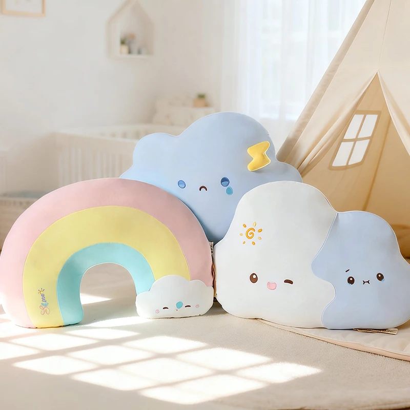 50CM Sky Expression Throw Pillow Soft And Comfortable Sleeping Companion Pillow Home Room Decor