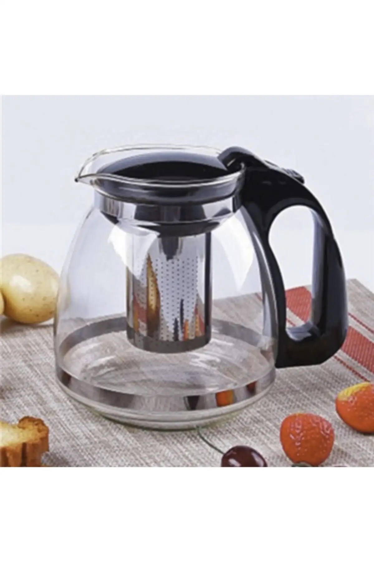 Glass Teapot 1500 Ml Teapot with Strainer