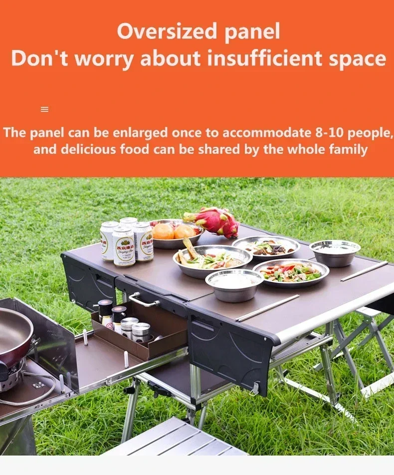 Outdoor  Kitchen Set Portable Mobile Camp Kitchen Stove Camping Field Cookers Complete Set Of Camping Kitchen Box