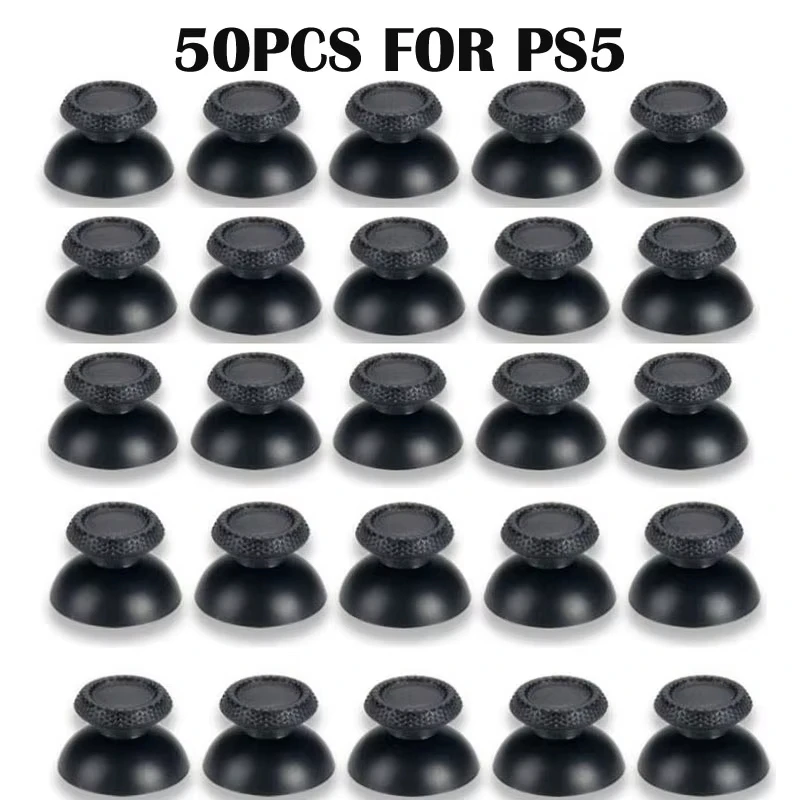 50Pcs für Ps5 Playstation 5 Controller Ersatz Pilz Thumbsticks 3D Analog Stick Joystick Gamepad Thumb-Stick Caps Abdeckung