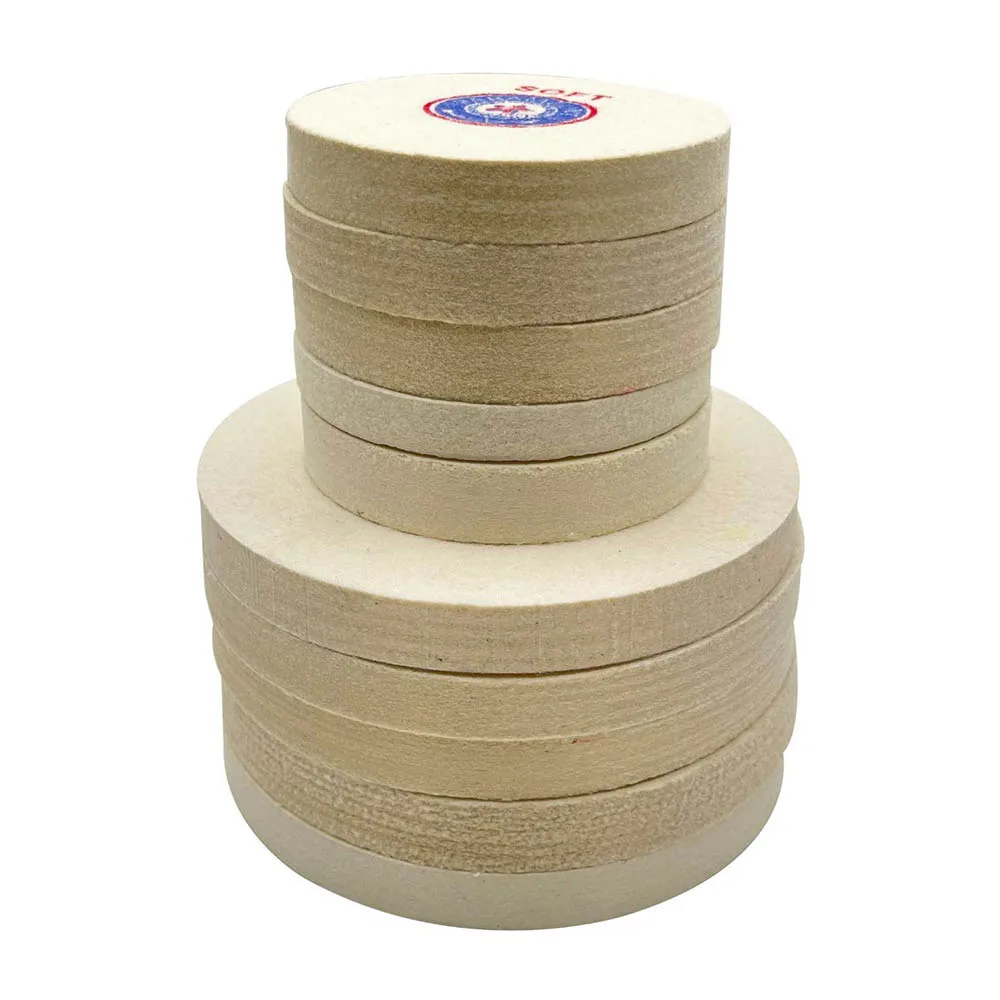 1PCS Round Felt wheel Density Jewelry Wool Wheels 4 Inch/6 Inch Polishing Accessories for Jewelry DIY Tool
