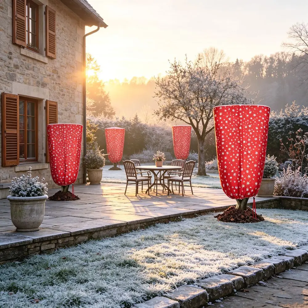 Large Garden Plant Cover Winter Frost Protection Fabric Blanket Outdoor Tree Shrub Insulation Shield Breathable Wrap