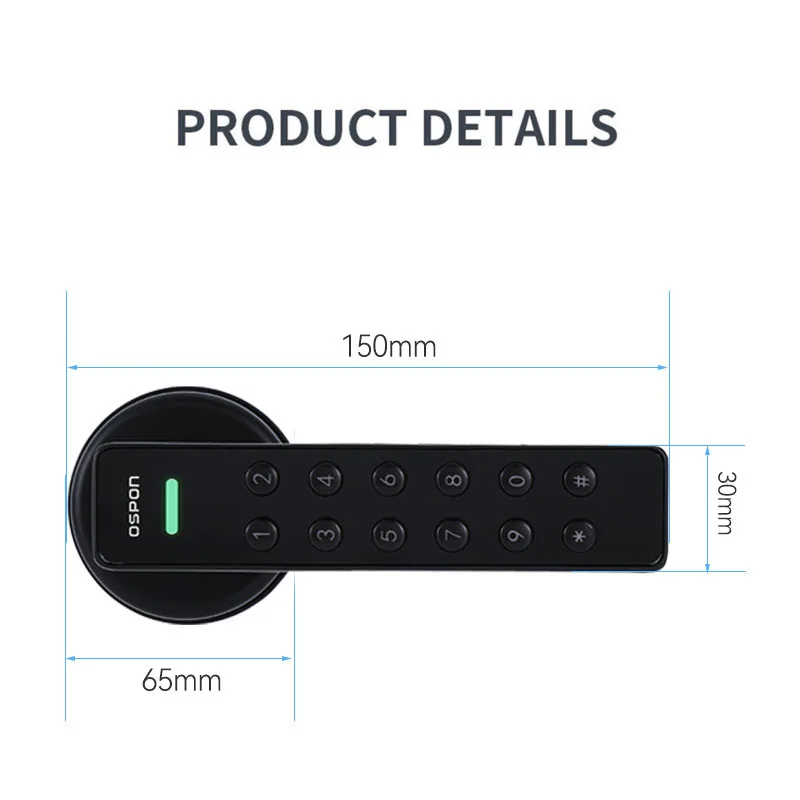 

Graffiti Bluetooth Multi-voice, Bedroom Door Smart Password Lock, Double-row Wooden Door Indoor Apartment Lock Electronic Door L