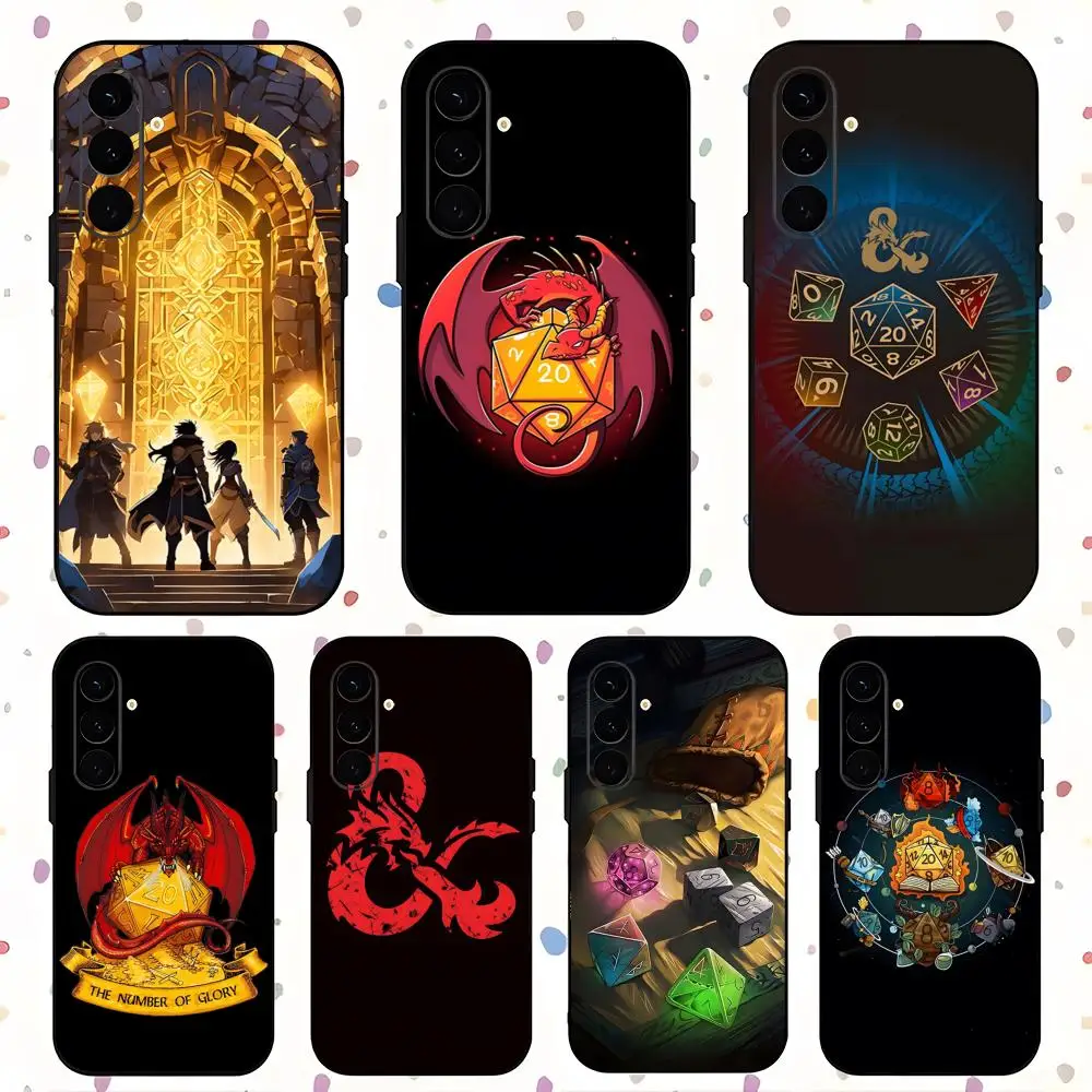 Popular Game Dungeons Dragons Phone Case For Samsung Galaxy S26 S25 S24 S23 S22 S21 Plus Ultra Note20 Soft Black