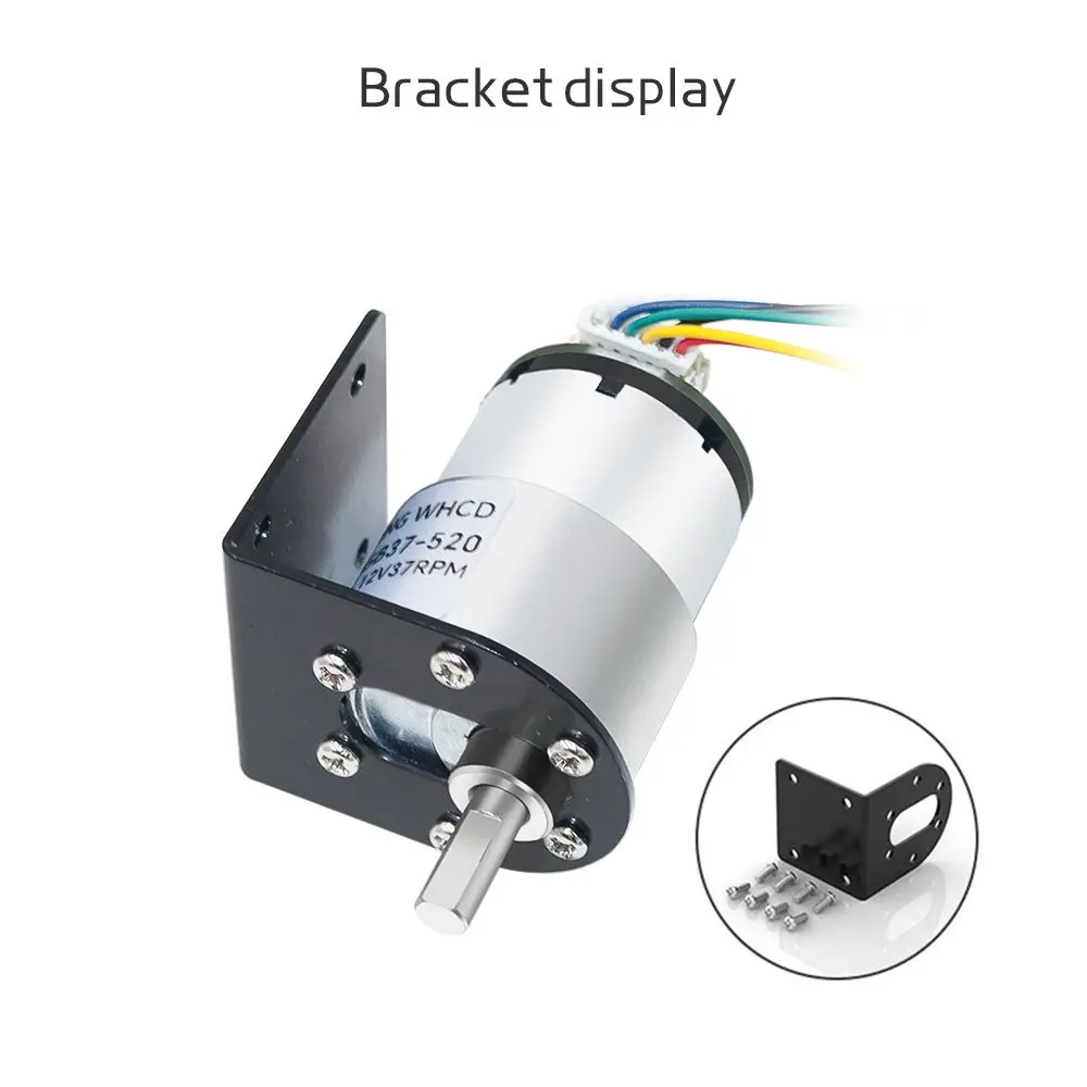 Micro Planetary DC Reduction DC Brushed Motor JGB37-520 Hall Encoder 6V~12V Forward And Reverse High Torque 21KG.CM Gear Motor