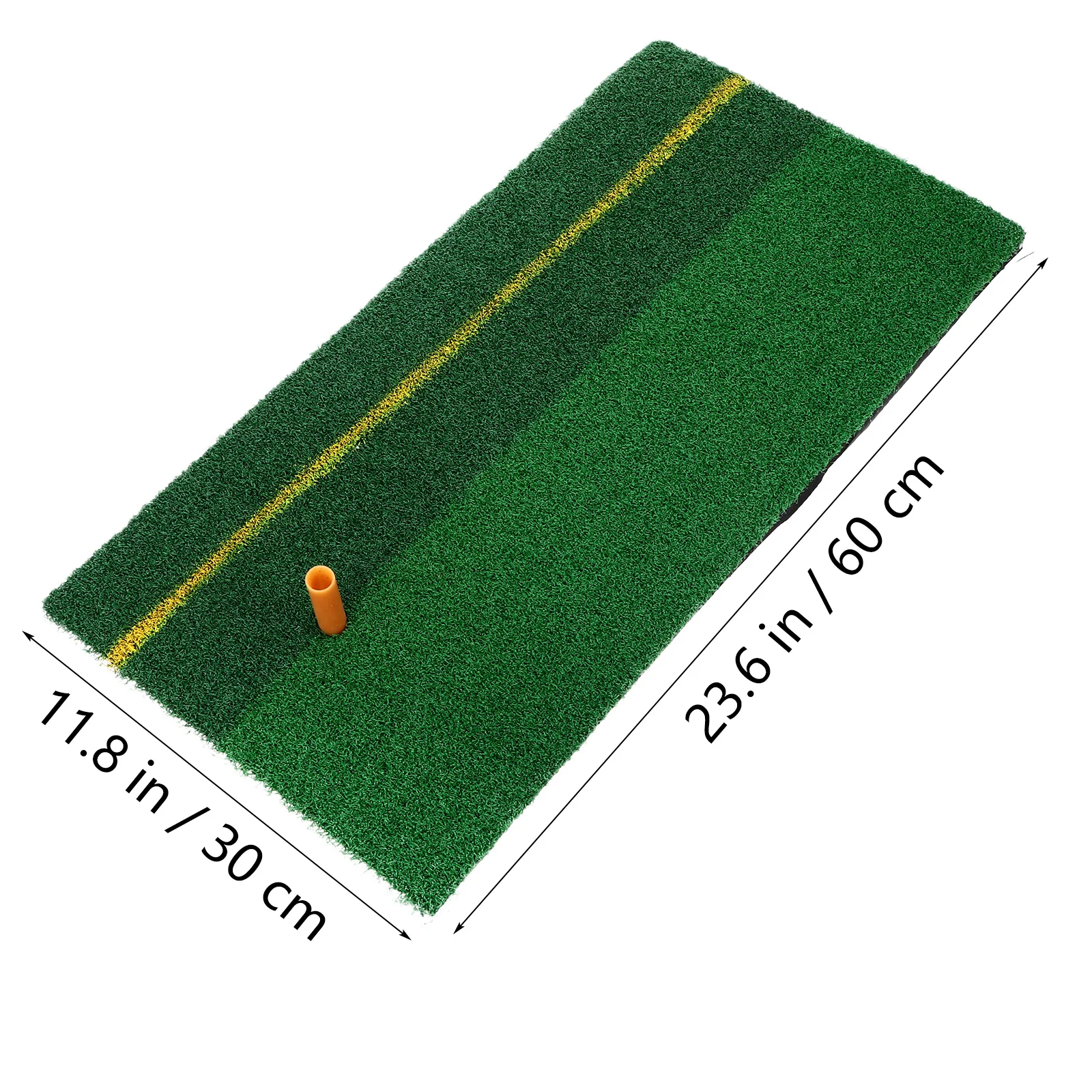 مجموعة واحدة من بساط ضرب لعب الجولف من العشب الحقيقي للاستخدام الداخلي والخارجي، وسادة تدريب محاكاة تساعد على التدريب، هدية مثالية للاعبي الغولف #4
