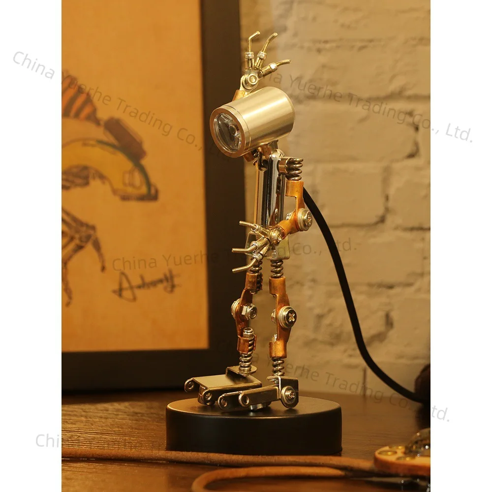 

Creative retro spotlight metal model assembly process collectibles DIY handmade puzzles