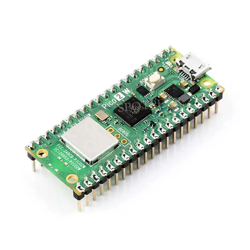 Raspberry Pi Pico 2 W – RP2350 Dual‑Core Dev Board with Wi‑Fi 4 & Bluetooth 5.2